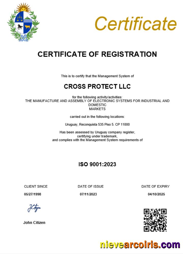 Uruguay business registration certificate